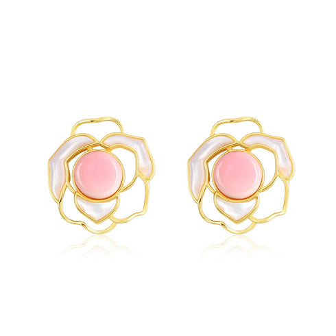 Rose Pink Queen Conch Pearl Set - House Of Pearls